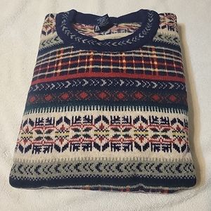 Lands End mens sweater 100% lambswool